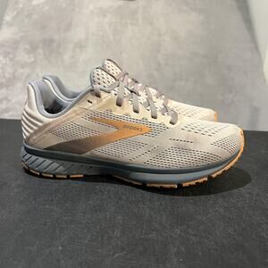 Brooks Anthem 5 Running Shoes Womens 7 Peach Grey Mesh Road Trail 1203651B826